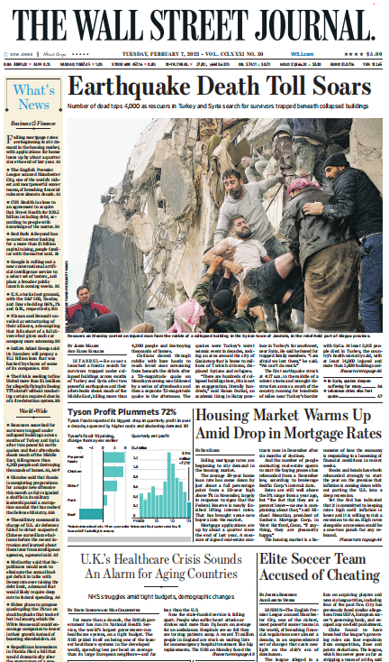 考研英语外刊杂志华尔街日报WSJ-2023-02-07英语原版外刊日刊