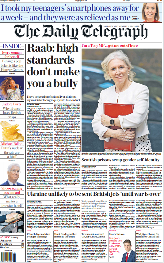 考研英语外刊杂志每日电讯报The Daily Telegraph-2023-02-10英语原版外刊日刊