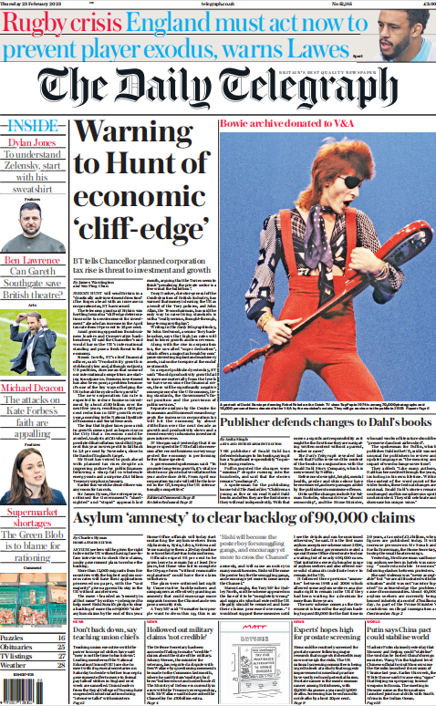 考研英语外刊杂志每日电讯The Daily Telegraph-2023-02-23英语原版外刊日刊