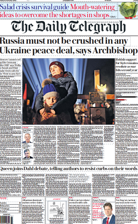 考研英语外刊杂志每日电讯报The Daily Telegraph-2023-02-24英语原版外刊日刊