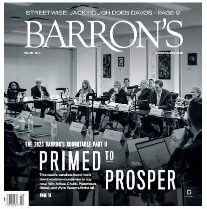 英语外刊杂志巴伦周刊 Barrons-2023-01-23周刊考研英文杂志