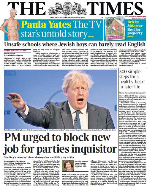 考研英语外刊杂志泰晤士报The Times-2023-03-03英语原版外刊日刊