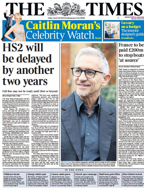 考研英语外刊杂志泰晤士报The Times-2023-03-10英语原版外刊日刊