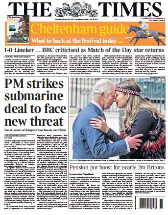 考研英语外刊杂志泰晤士报The Times-2023-03-14英语原版外刊日刊