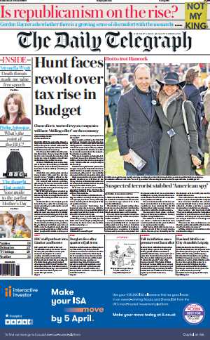 考研英语外刊杂志每日电讯报The Daily Telegraph-2023-03-15英语原版外刊日刊