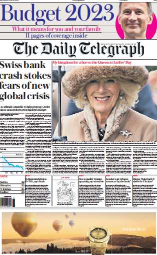 考研英语外刊杂志每日电讯报The Daily Telegraph-2023-03-16英语原版外刊日刊