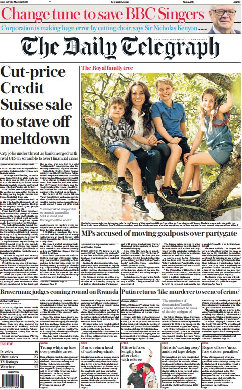 考研英语外刊杂志每日电讯报The Daily Telegraph-2023-03-20英语原版外刊日刊