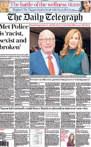 考研英语外刊杂志每日电讯报The Daily Telegraph-2023-03-21英语原版外刊日刊