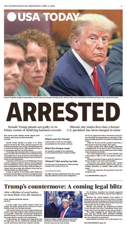 考研英语外刊杂志今日美国USA Today-2023-04-05英语原版外刊日刊