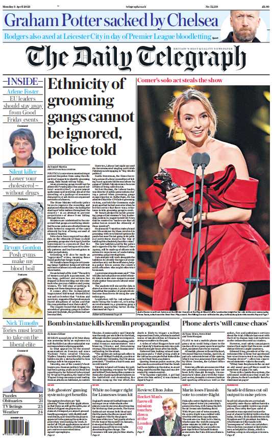 考研英语外刊杂志每日电讯报The Daily Telegraph-2023-04-03英语原版外刊日刊