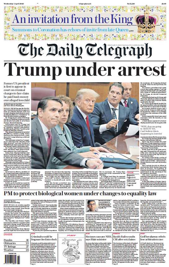 考研英语外刊杂志每日电讯报The Daily Telegraph-2023-04-05英语原版外刊日刊插图2