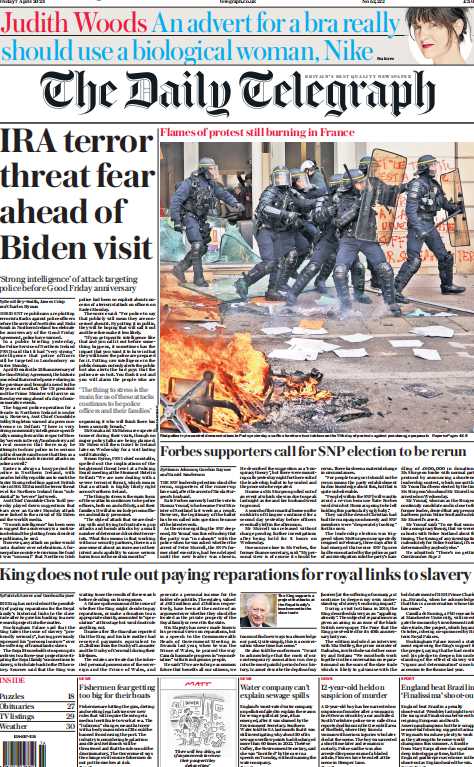 考研英语外刊杂志每日电讯报The Daily Telegraph-2023-04-07英语原版外刊日刊