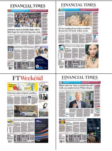 考研英语外刊杂志金融时报FT-2023-04月20-28合集日刊