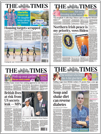 考研英语外刊杂志泰晤士报The Times-2023-4月8-29期英语原版外刊日刊