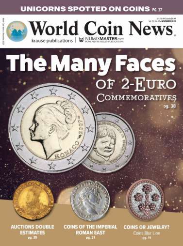 英语外刊社小众英语杂志《世界硬币新闻》World Coin News-2023-11-1（PDF版）