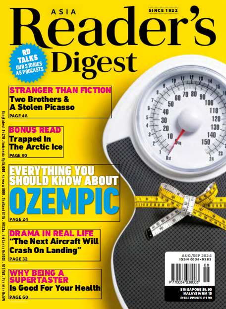 英语杂志读者文摘Readers Digest Asia-2024-8&9月（PDF版）