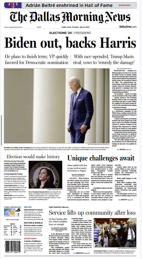 小众杂志The Dallas Morning News - July 22, 2024（PDF版）