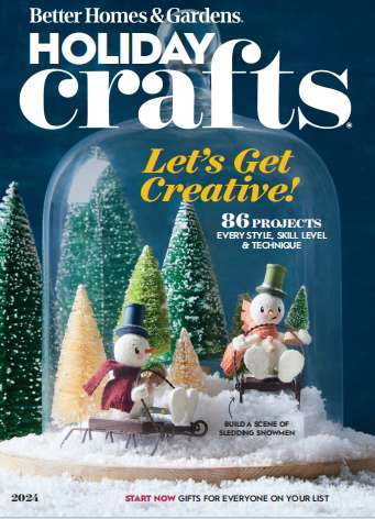 小众杂志Better Homes Gardens USA Holiday Crafts 2024（PDF版）